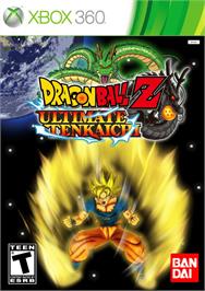 Box cover for Dragon Ball Z Ultimate Tenkaichi on the Microsoft Xbox 360.
